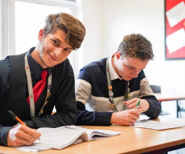 Rossett Sixth Form - Students working