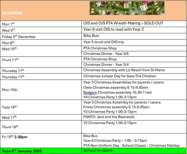 December 2025 Calendar