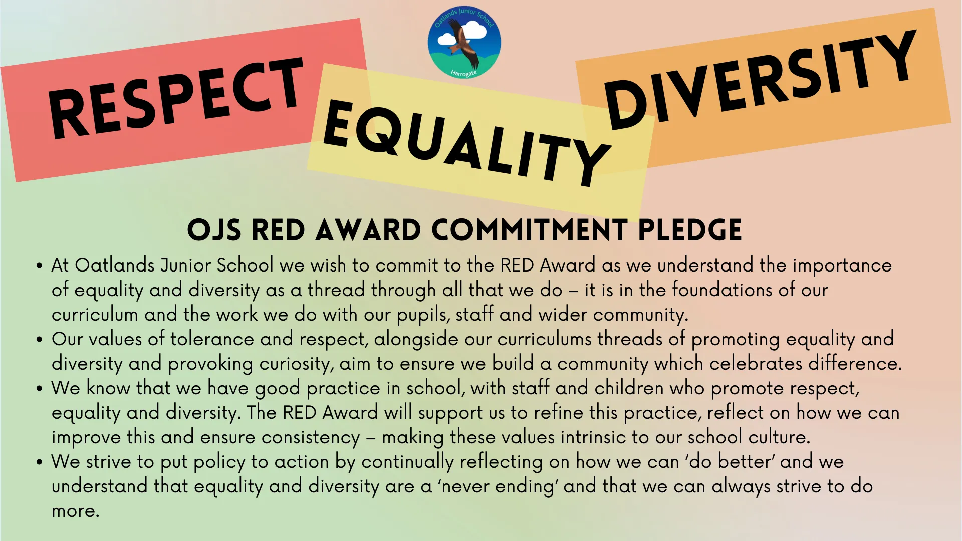 RED Award Commitment Pledge Wesbite